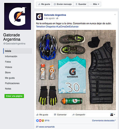 Posteo Gatorade 1